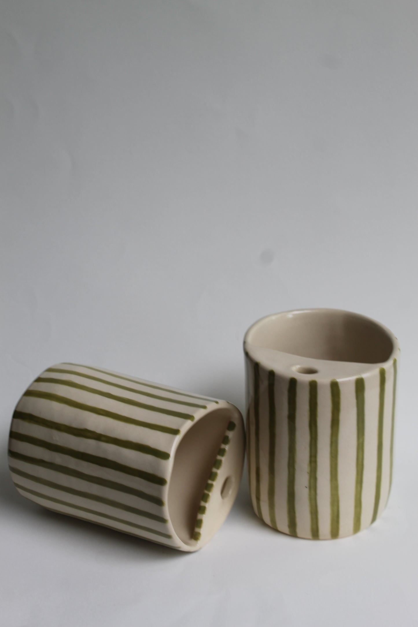 Sip Cup in Green Stripes