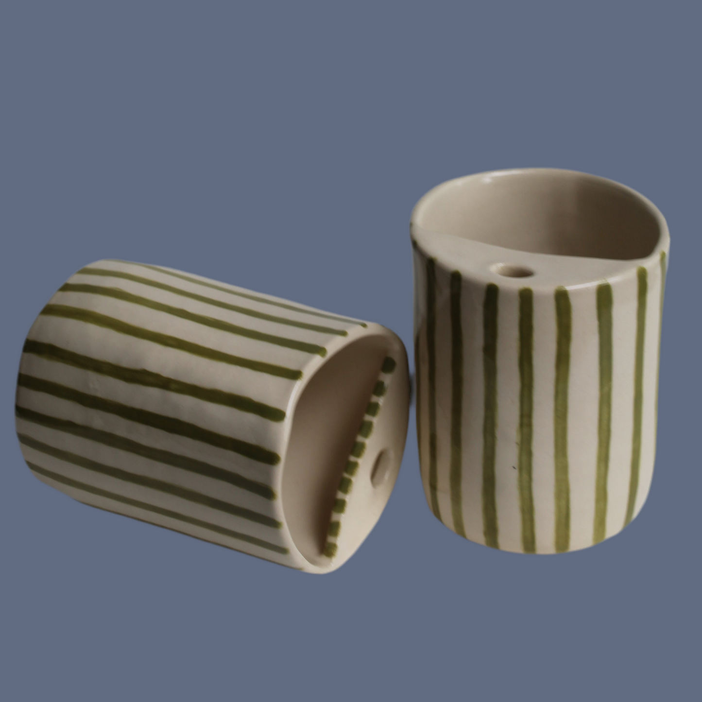 Sip Cup in Green Stripes