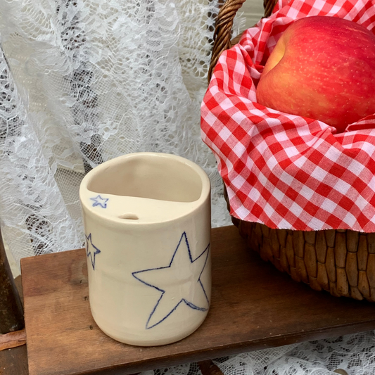 Sip Cup in Blue Stars (12oz)