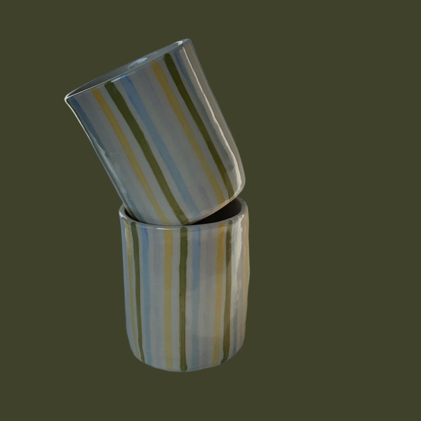 Colorful Striped Cup