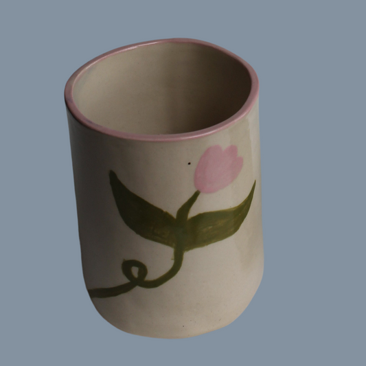 ***Pink Tulip Cup (flaw)
