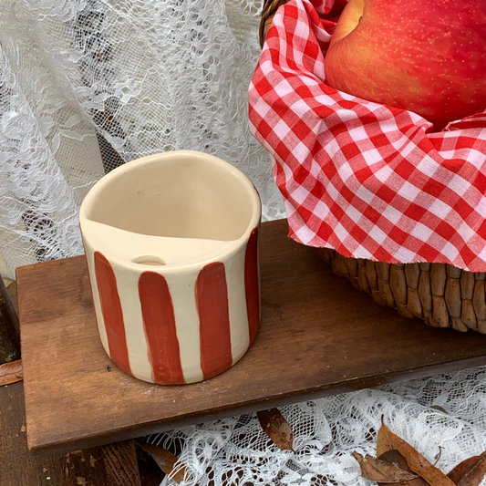 Sip Cup in Terracota Stripes (10oz)