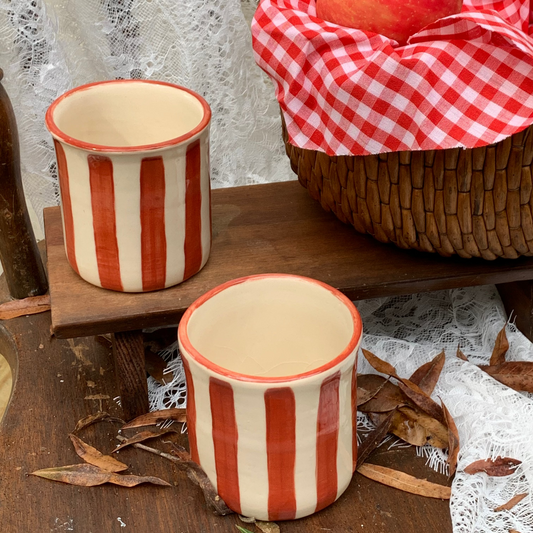 Terracota Striped Tumbler