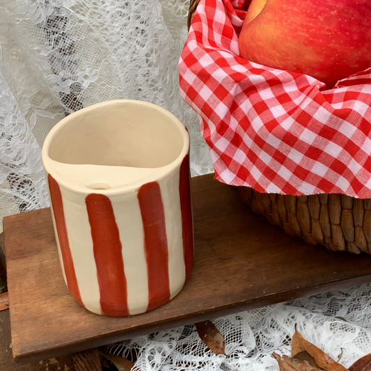 Sip Cup in Terracota Stripes (12oz)