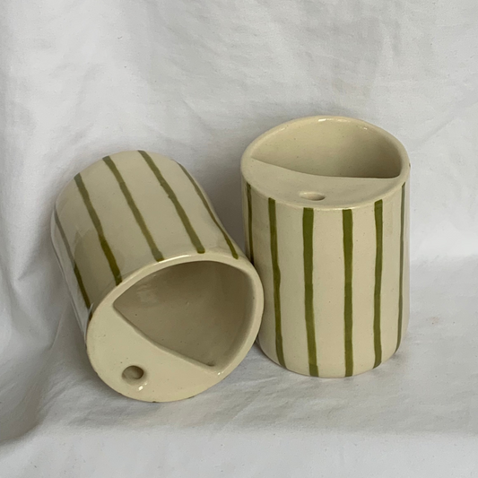 Sip Cup in Green Stripe