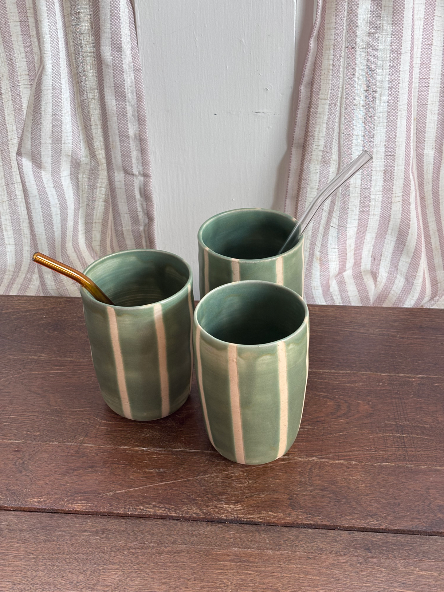 Green Stripe Cup (20 oz)