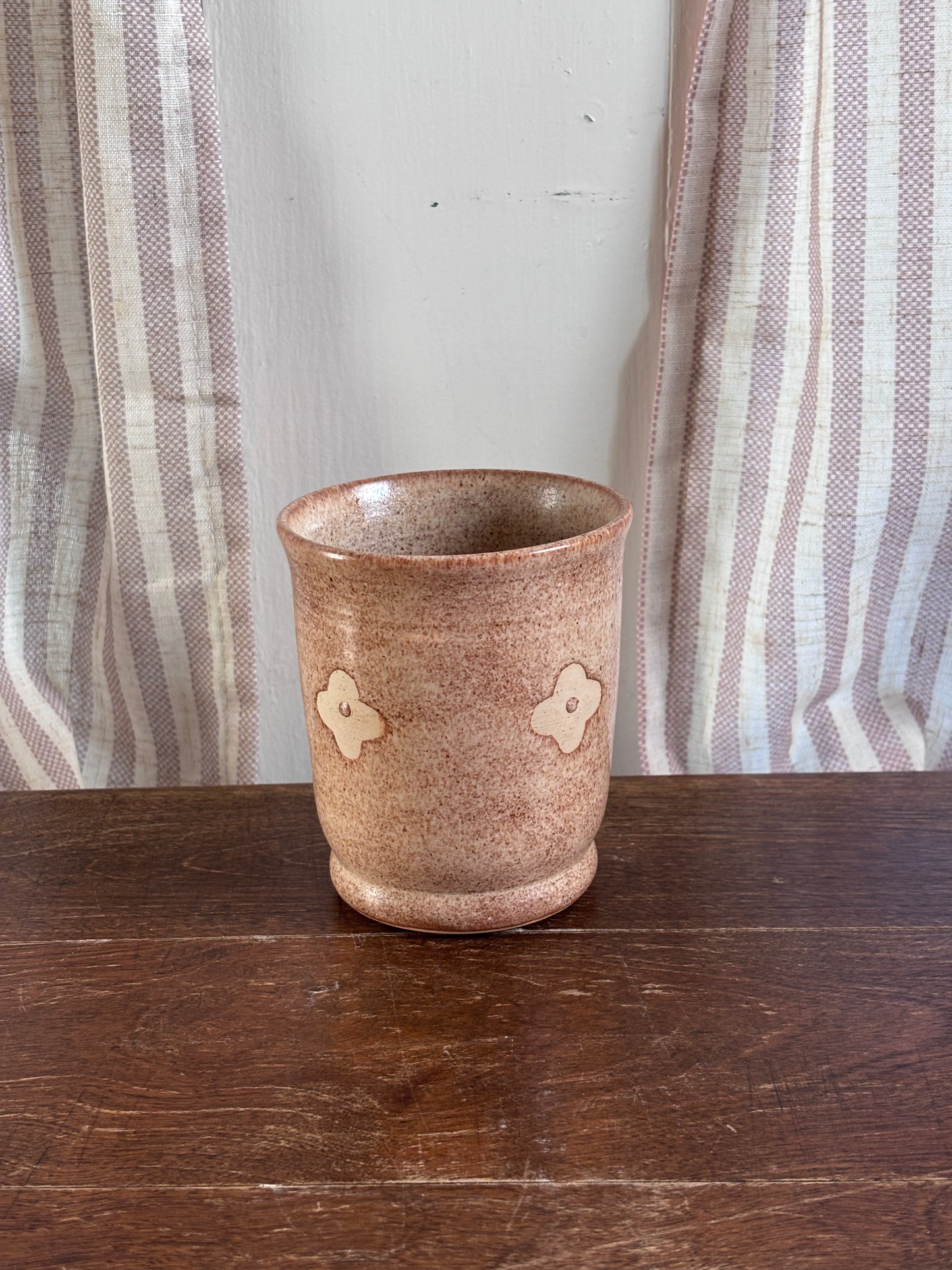 Brown Flower Flare Cup