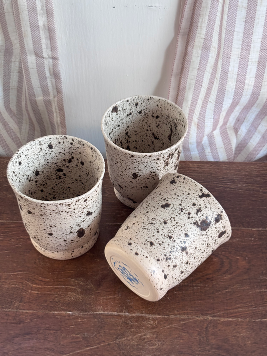 Brown Speckled Flare Cup