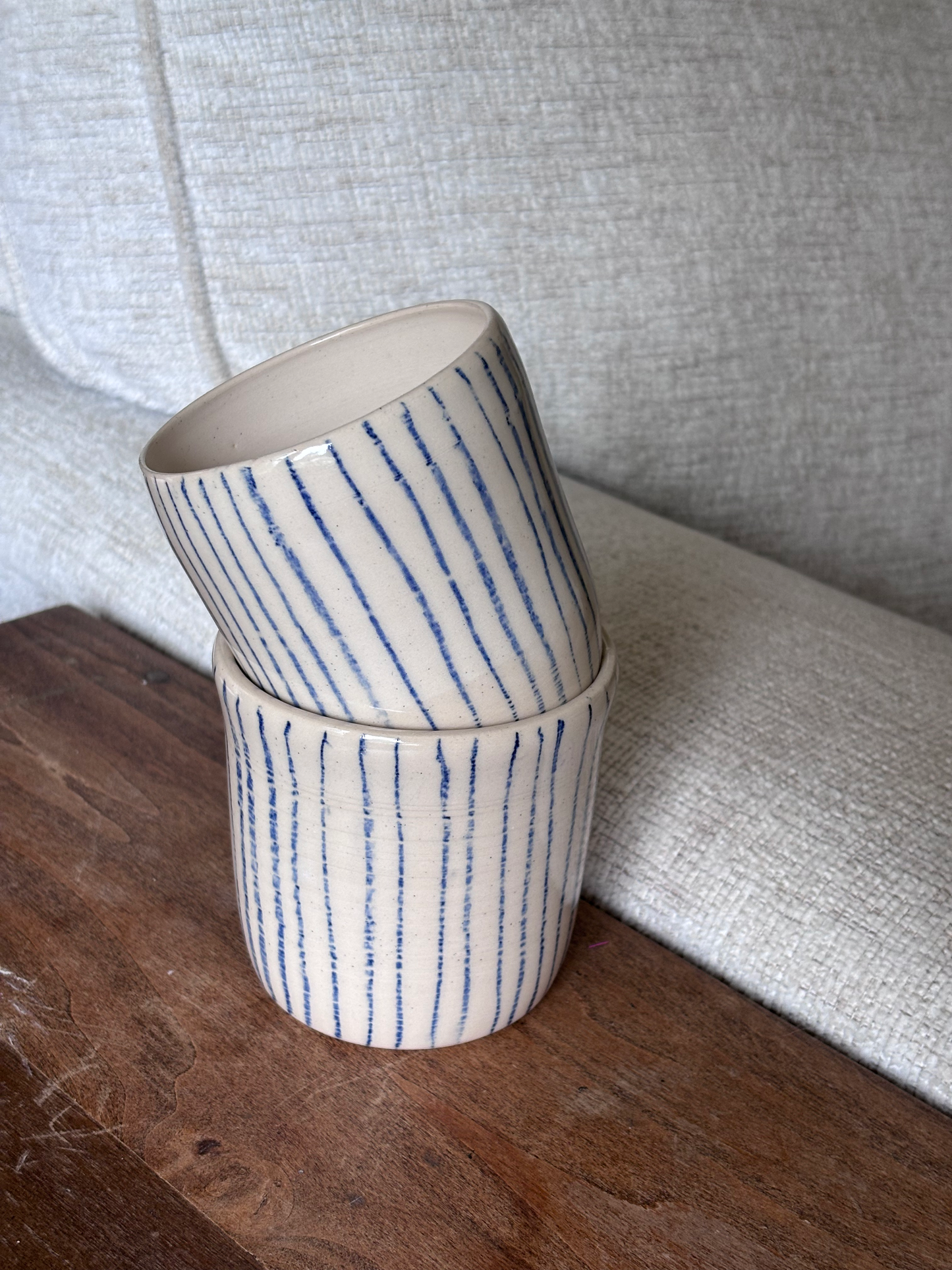 Blue Stripe Cup